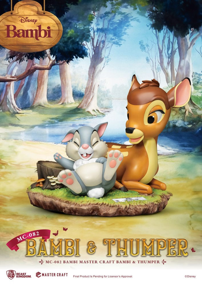 Bambi & Bonk 26 cm beeldje - Disney Mastercraft