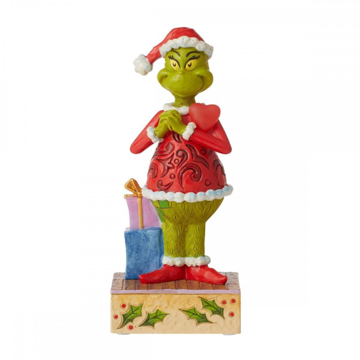 GIECHEL GRINCH MET KNIPPEREND HART - JIM SHORE GRINCH