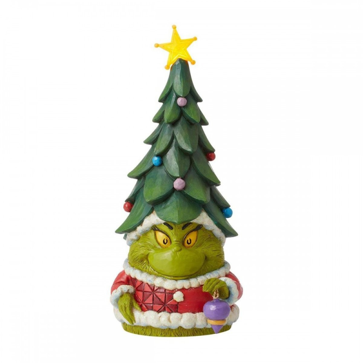 GRINCH GNOME MET KERSTMUTS - JIM SHORE GRINCH