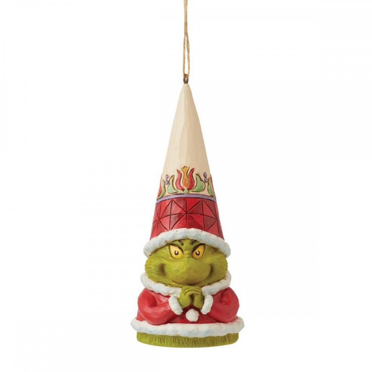 ORNAMENT GRINCH GNOME MET GEBALDE HANDEN - JIM SHORE GRINCH