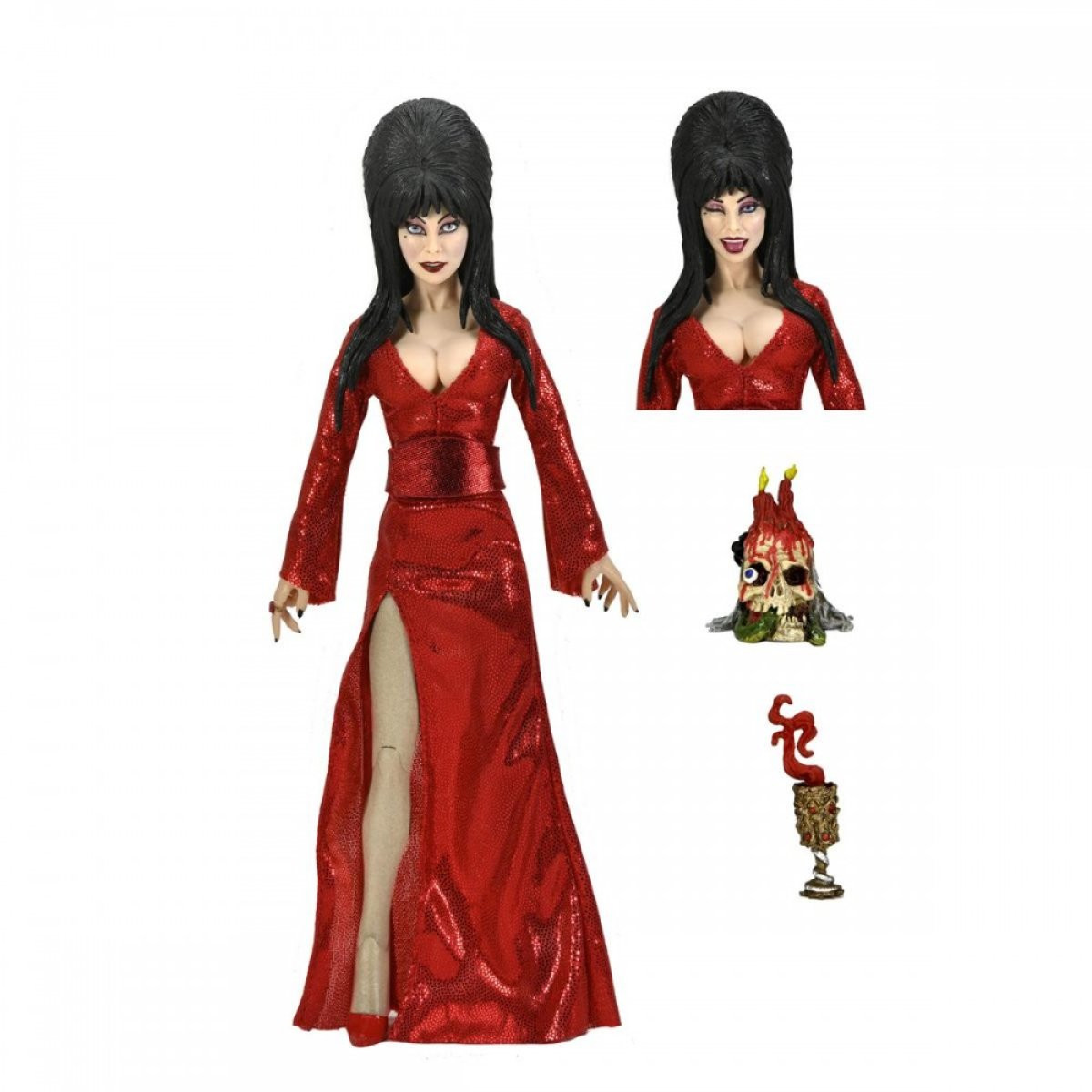 ELVIRA – GEKLEDE ACTIEFIGUUR – ELVIRA “ROOD, ANGST EN BOO"