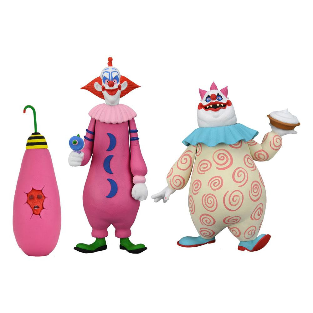 Killer Klowns uit Outer Space pack 2 Figuur Toony Terrors Slim & Chubby 15 cm