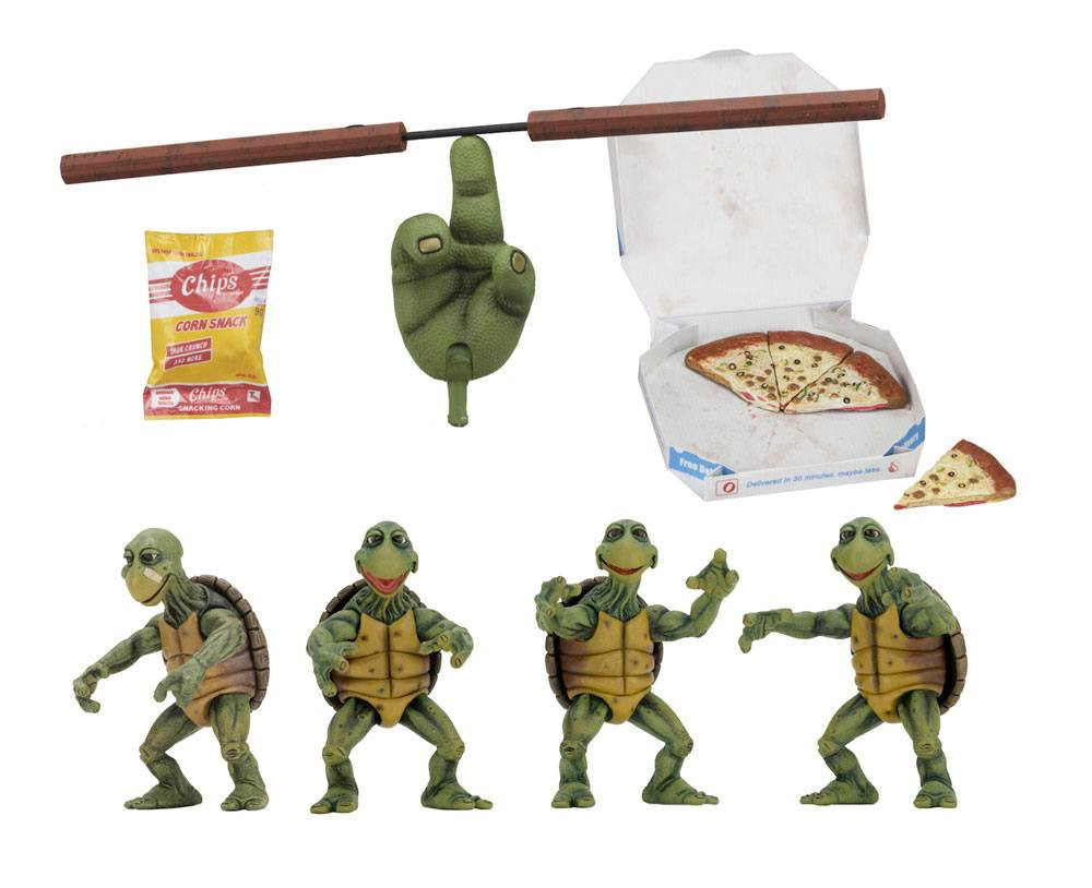 Ninja Turtles pak 4 1/4 Baby Turtles figuur 10 cm