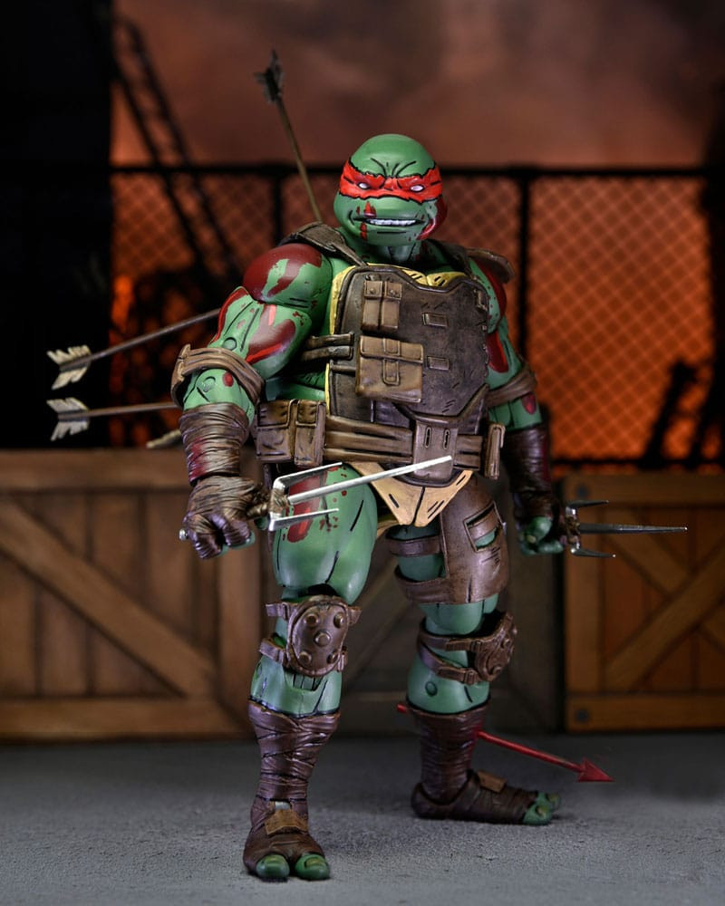 Ninja Turtles Het laatste Ronin-figuur Ultieme eerste die valt Raphael 18 cm