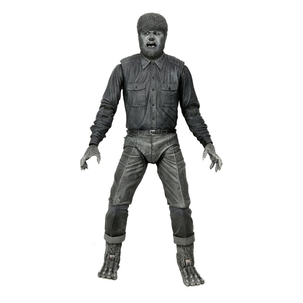 Universal Monsters beeldje Ultimate The Wolf Man (Zwart & Wit) 18 cm