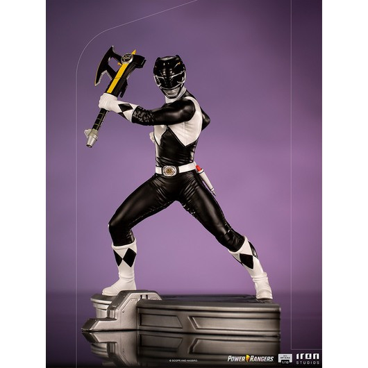 POWER RANGERS: MIGHTY MORPHIN ZWARTE RANGER ART SCALE - POWER RANGERS