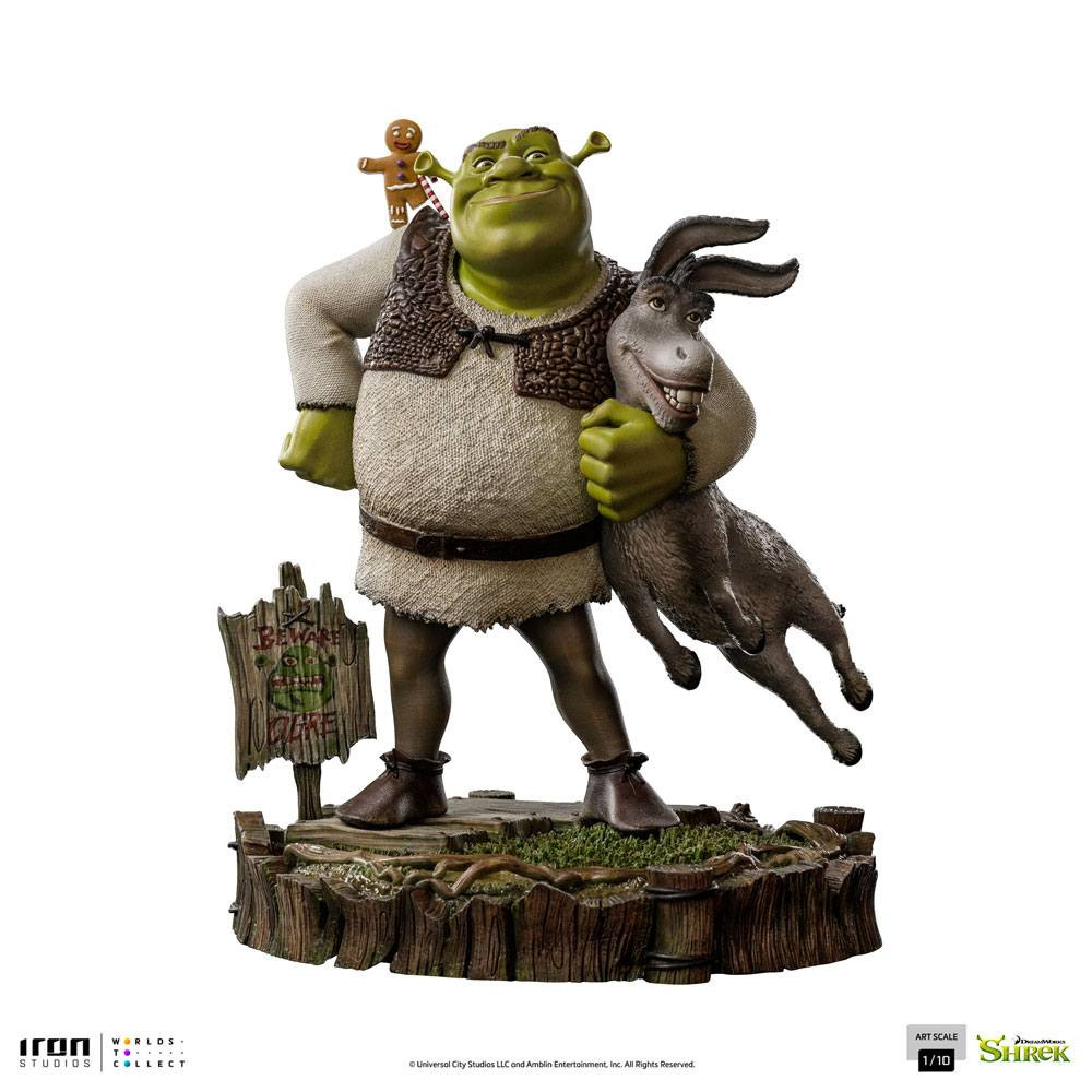 Shrek, Donkey en The Gingerbread Man Deluxe Art Scale - Dreamworks