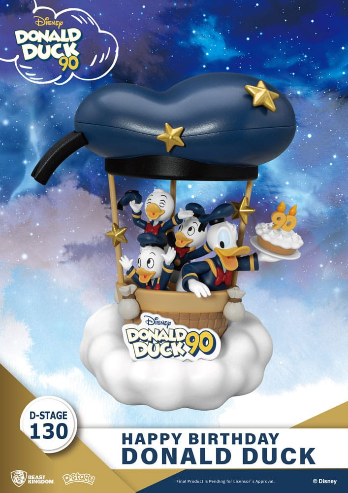 Diorama Donald Eend 90e-Happy Birthday - Disney D-Stage