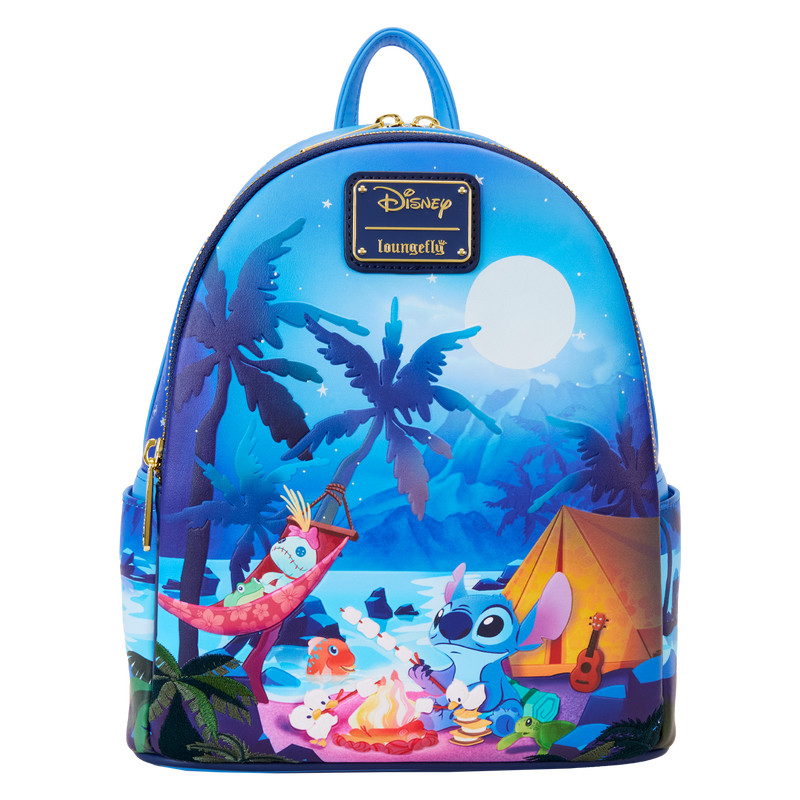 Stitch Camping Cuties Glow Mini Rugzak - DISNEY LOUNGEFLY