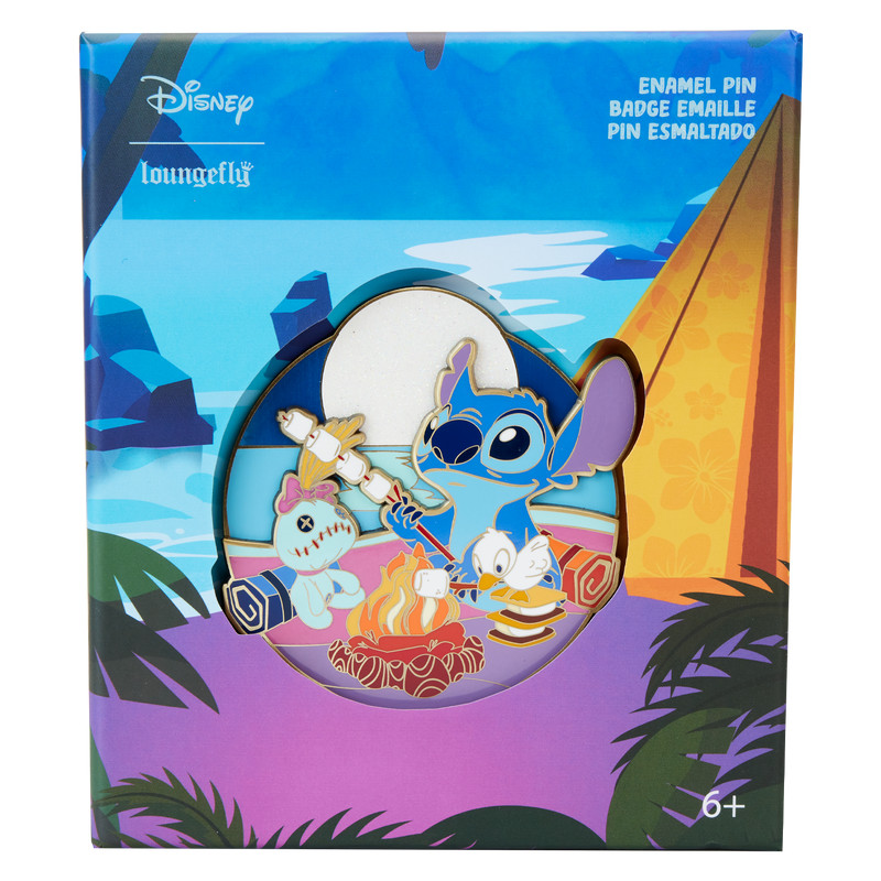 Stitch Camping Cuties Pin verzameldoos - DISNEY LOUNGEFLY