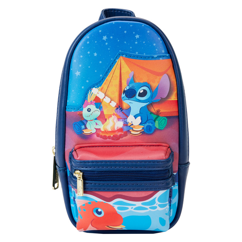 Stitch Camping Cuties Mini Rugzak Pennenkoker - DISNEY LOUNGEFLY