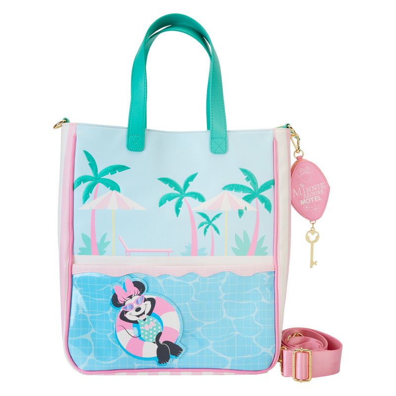 Totebag met portemonnee Minnie Mouse-stijl vakantie bij het zwembad - DISNEY LOUNGEFLY