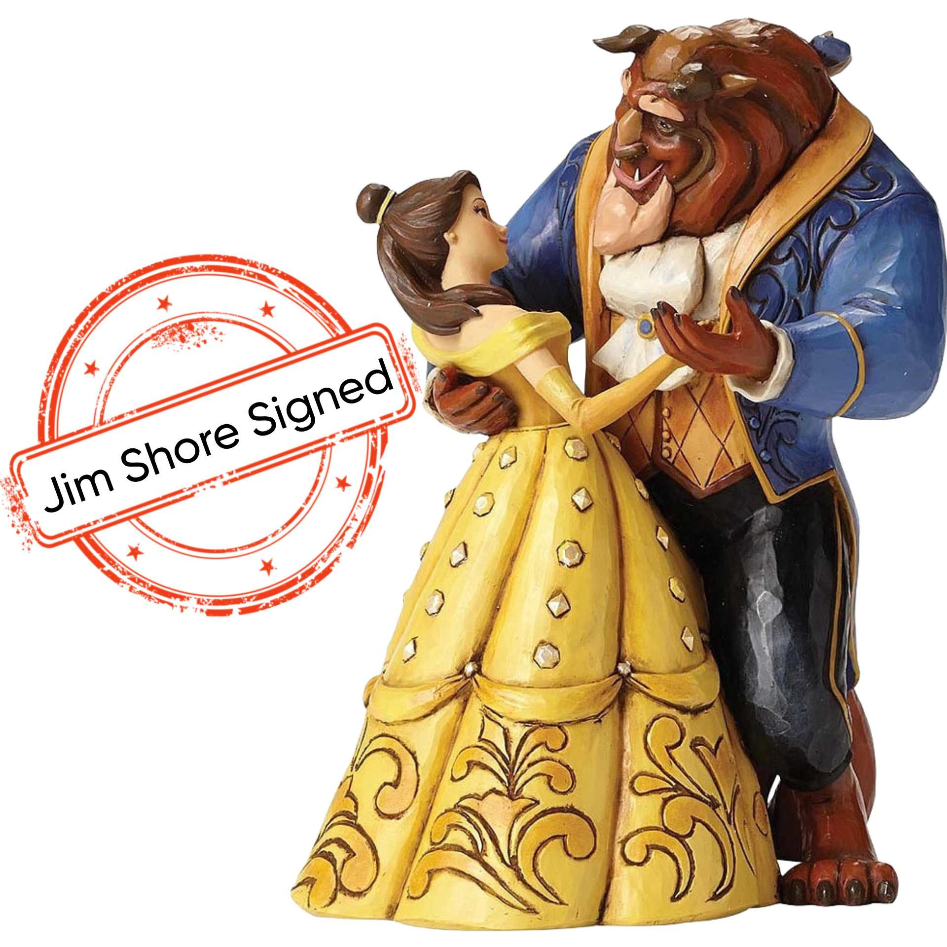 SCHOONHEID EN HET BEEST DANSEN [GESIGNEERD DOOR JIM SHORE] - DISNEY TRADITIONS