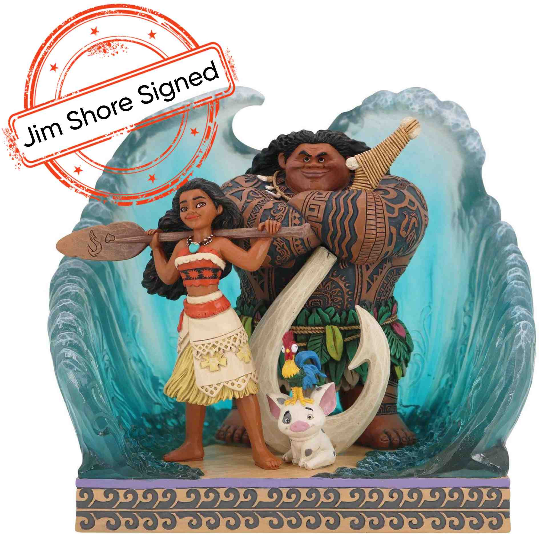 MOANA WAVE SCENE [GESIGNEERD DOOR JIM SHORE] - DISNEY TRADITIONS