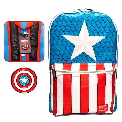 Captain America rugzak met pin - Marvel Loungefly