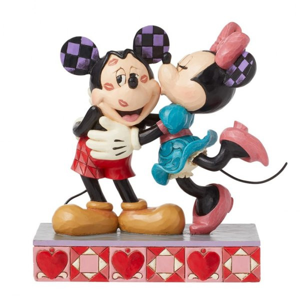 Hugs & Kisses (Mickey & Minnie Love-beeldje) - Disney Traditions Mickey