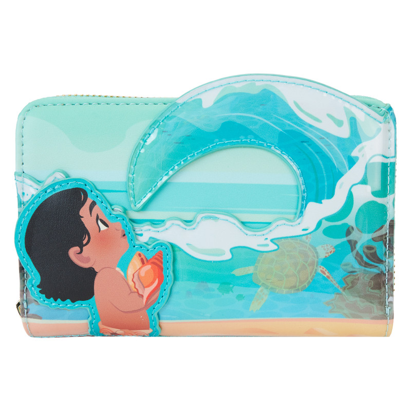 Jonge Vaiana in Ocean Waves Portemonnee - DISNEY LOUNGEFLY