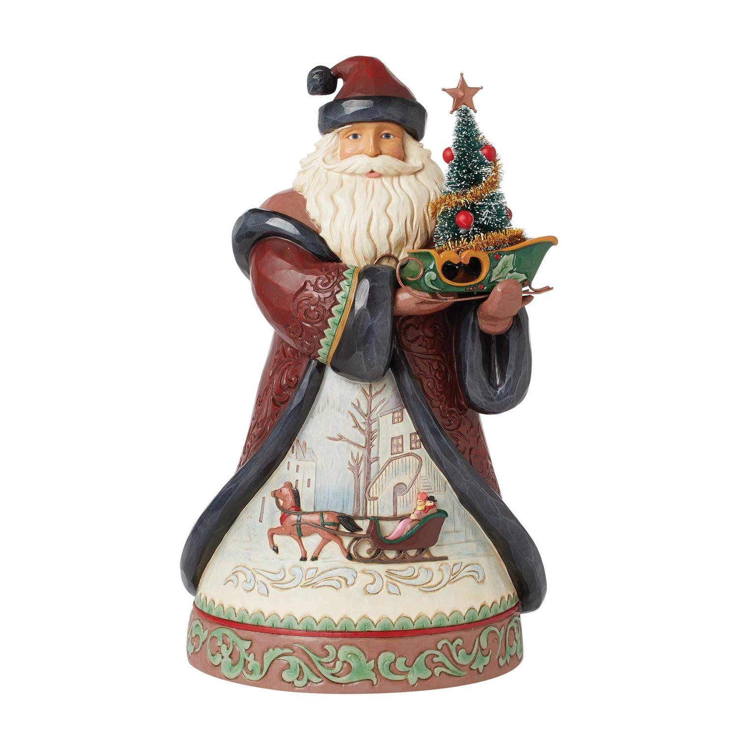 Kerstman Kerstboom Figuur - JIM SHORE HEARTWOOD CREEK