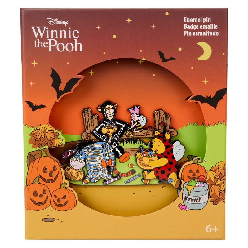 Pin verzamelbox Winnie de Poeh & vrienden trick or treat - DISNEY LOUNGEFLY