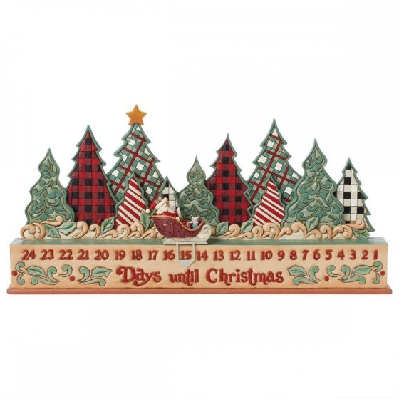 Kerstmis Countdown Kalender Beeldje - JIM SHORE HEARTWOOD CREEK