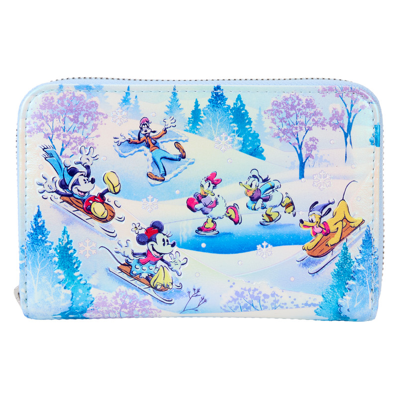 Mickey & Friends Winter Wonderland Scene Portemonnee - DISNEY LOUNGEFLY