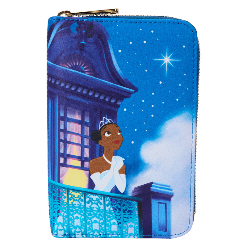 Tiana wensster glow portemonnee - DISNEY LOUNGEFLY De prinses en de kikker 15-jarig jubileum