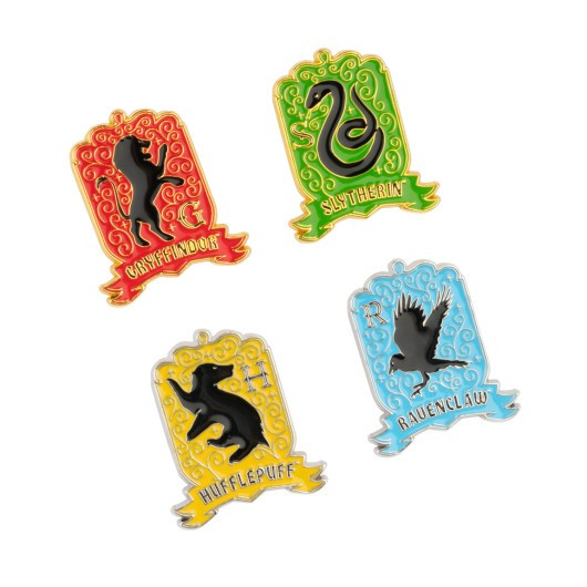 SET VAN 4 HOGWARTS HOUSE- PINS - HARRY POTTER