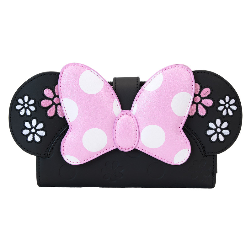 Minnie Muis Floral Rock The Dots Flap Portemonnee - DISNEY LOUNGEFLY