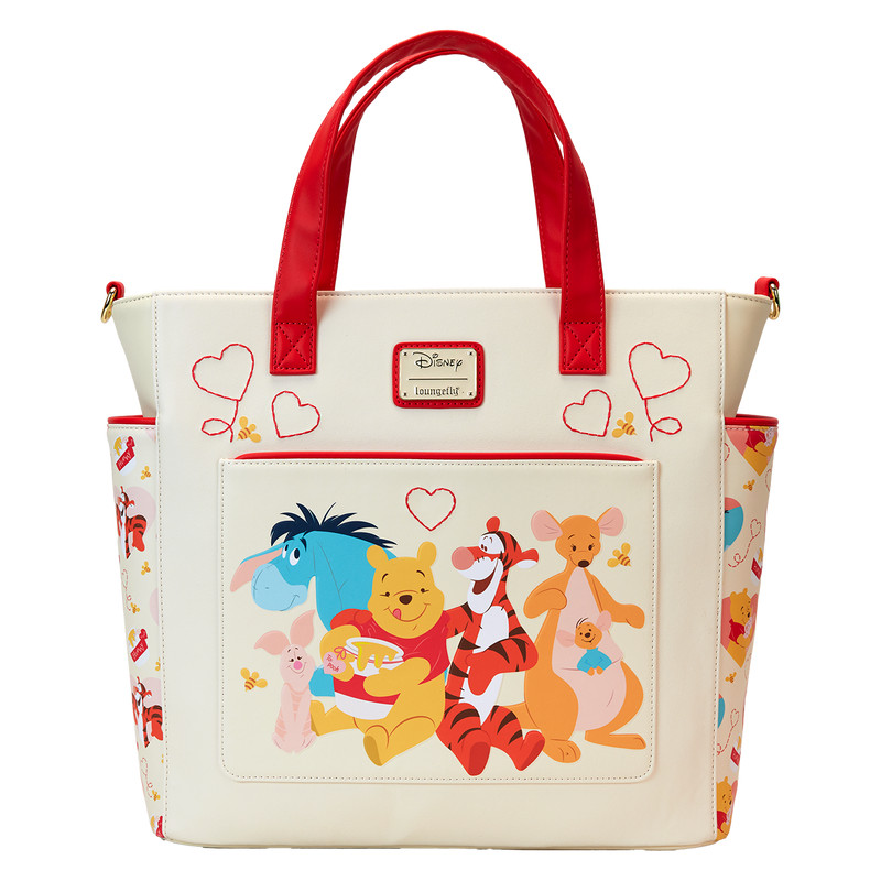 Winnie De Poeh & Friends Hearts Convertible Rugzak & Shopper - DISNEY LOUNGEFLY