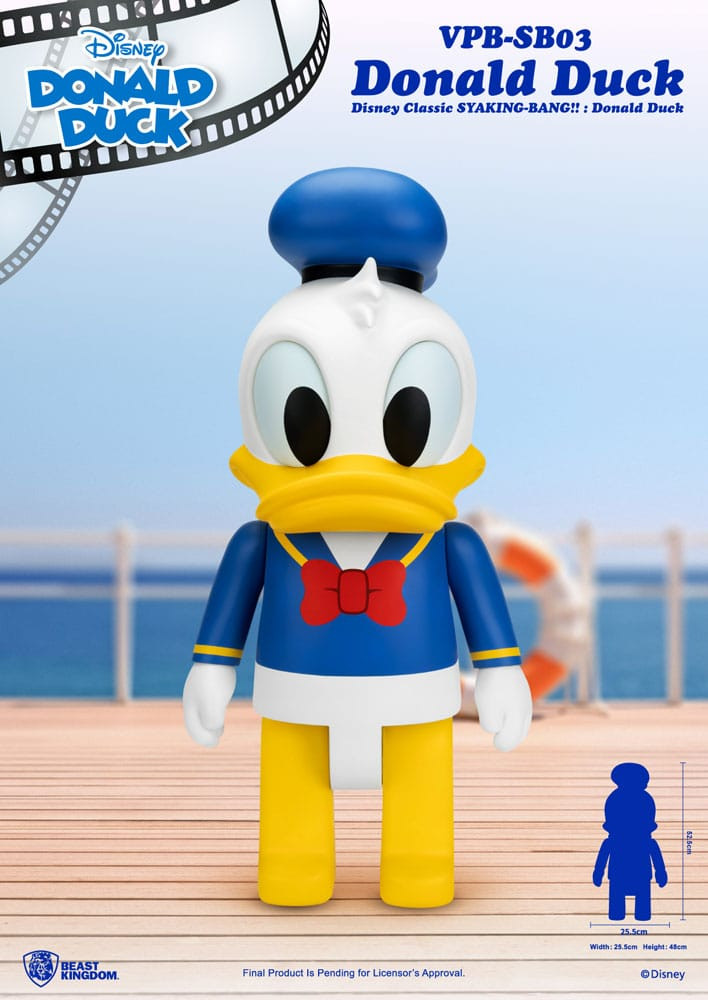 Disney Syaking Bang Mickey en Vrienden Donald Eend Vinyl Spaarpot 53 cm