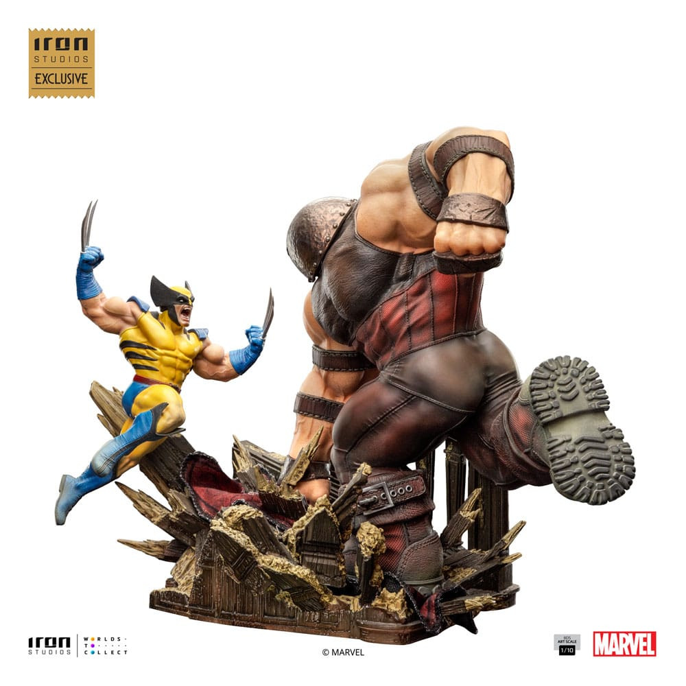 Marvel beeldje 1/10 BDS Art Scale Wolverine vs Juggernaut heo EU Exclusief 30 cm