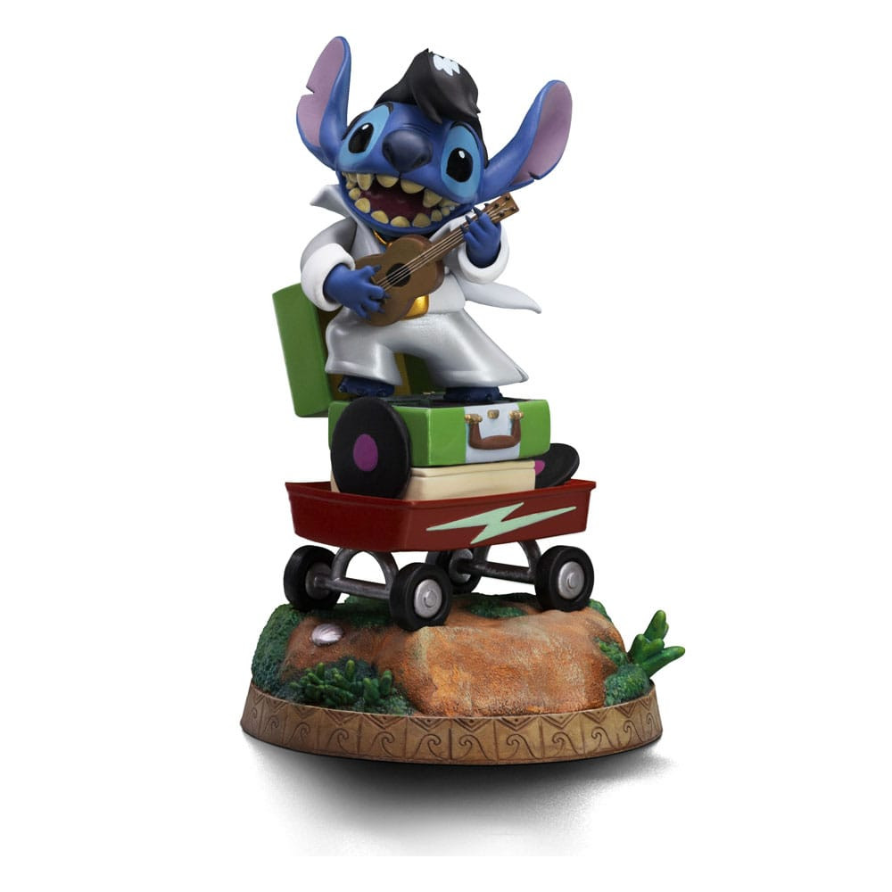 Lilo & Stitch beeldje 1/10 Art Scale Stitch King of Rock 17 cm