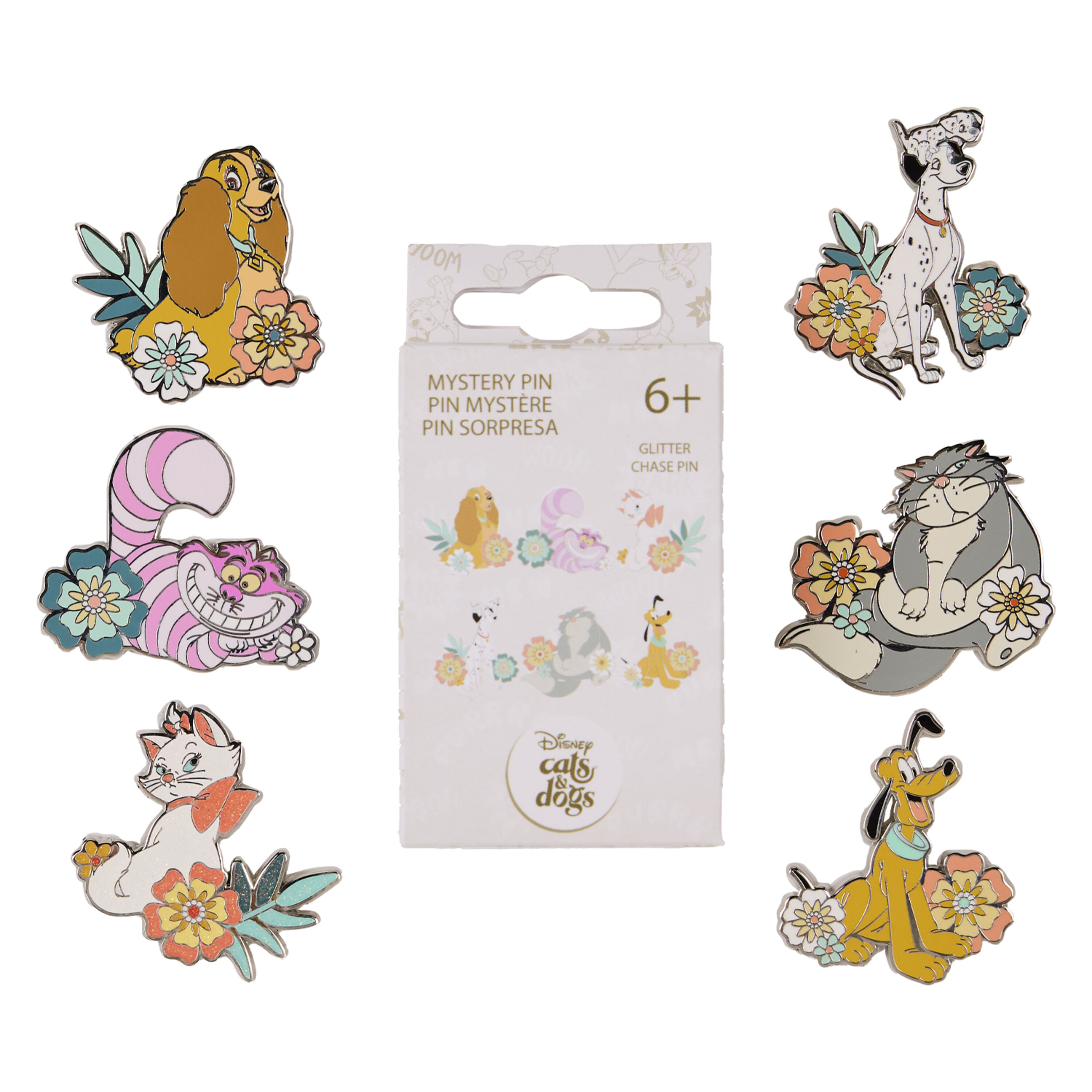 Honden en katten bloemen Mysterie Box Pin - DISNEY LOUNGEFLY