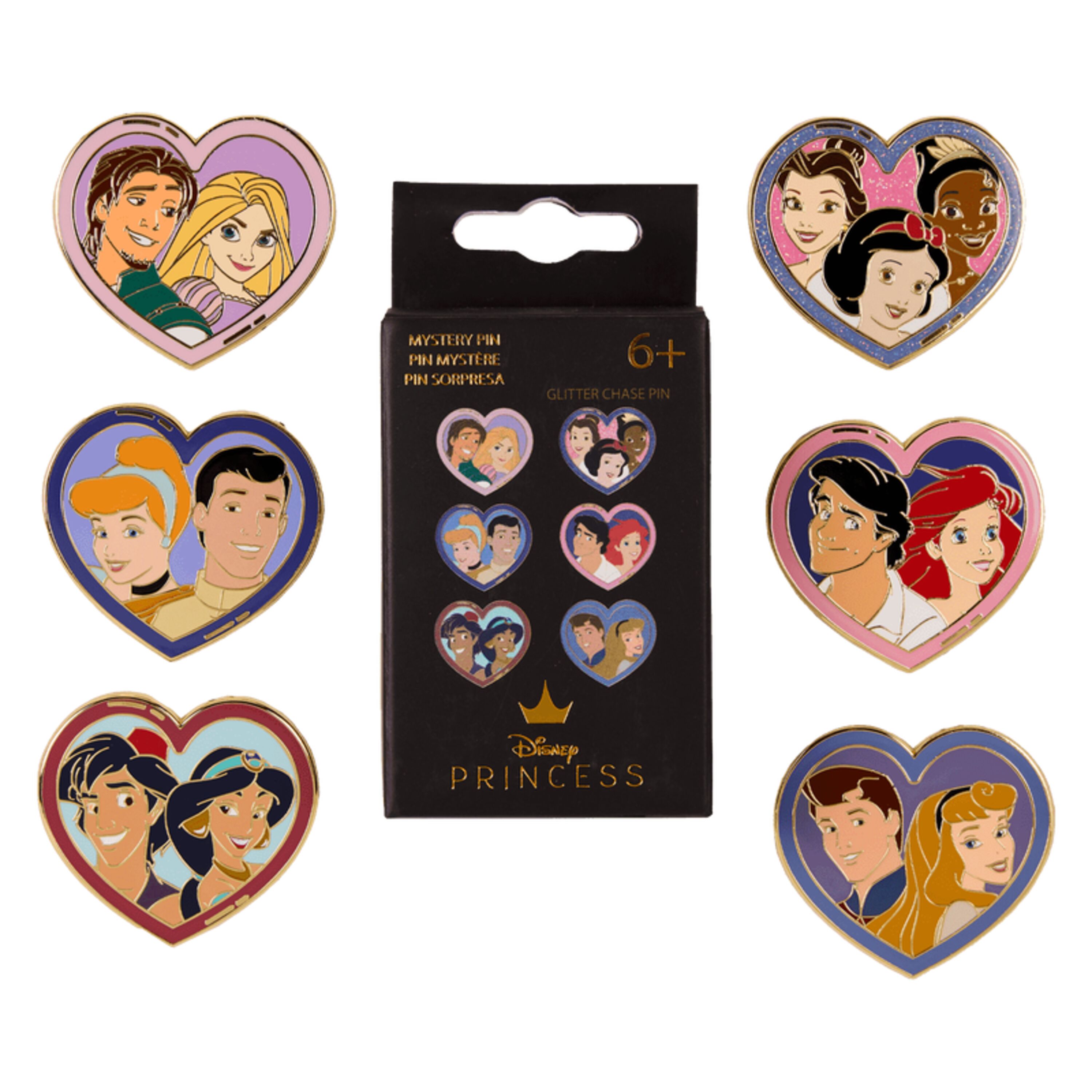 PRINSES & PRINS MYSTERIE PIN - DISNEY LOUNGEFLY