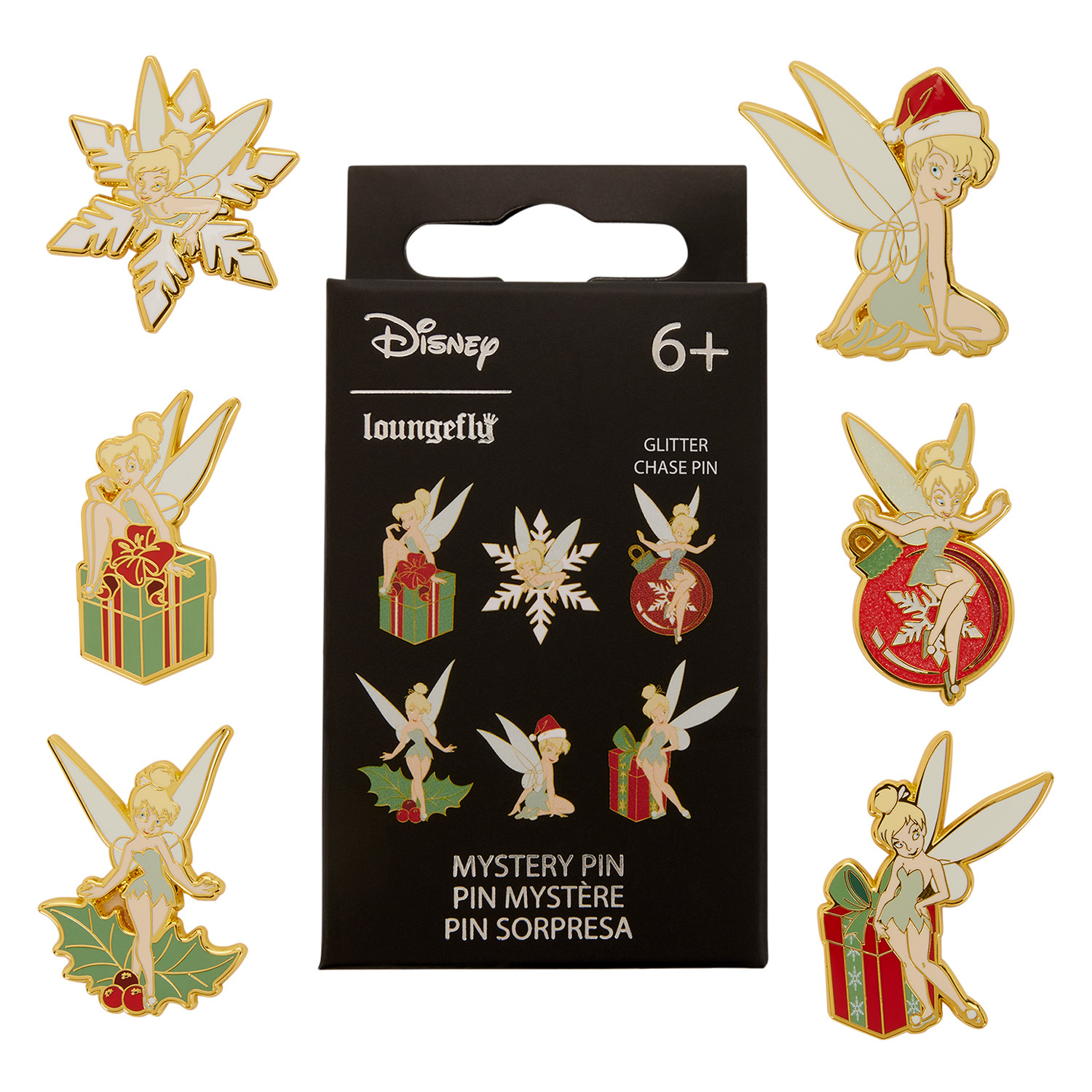 TINKER BELL HOLIDAY MYSTERIE BOX PIN - DISNEY LOUNGEFLY