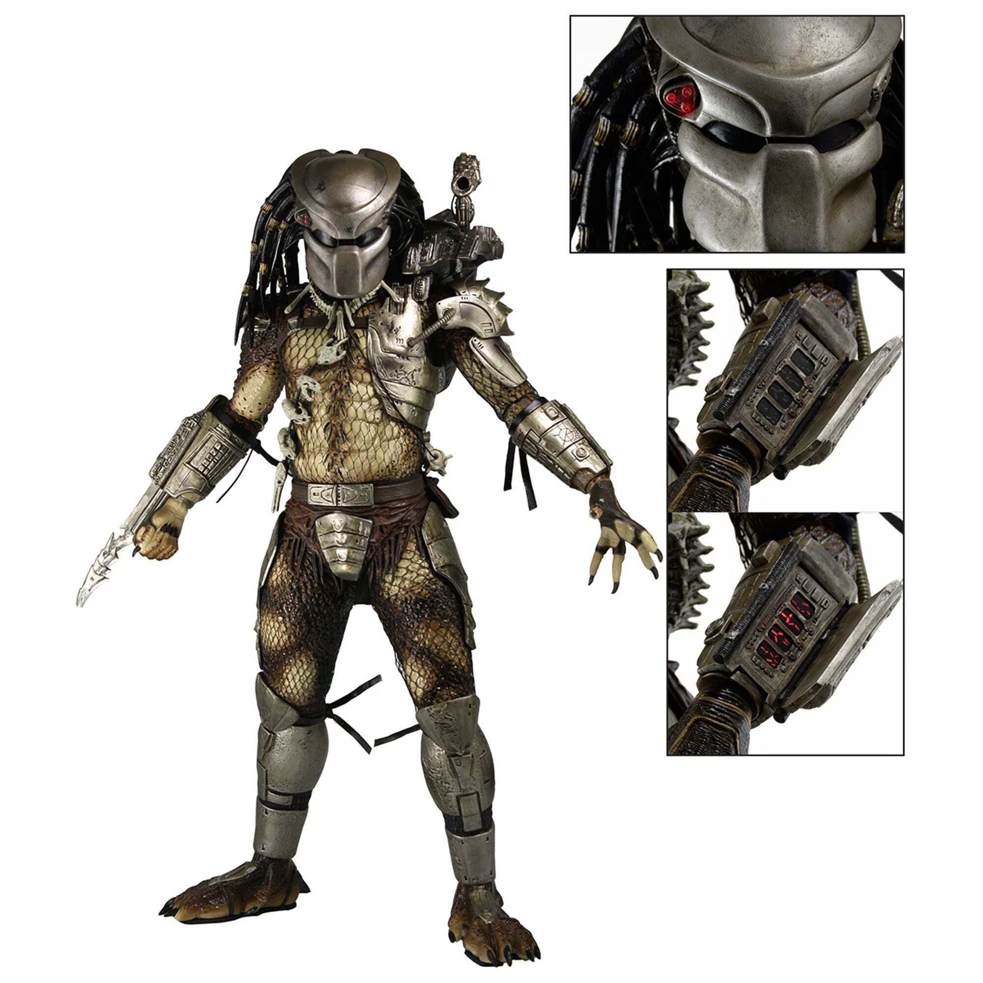PREDATOR - FIGUUR OP SCHAAL 1/4 - JUNGLE HUNTER PREDATOR MET LED-VERLICHTING