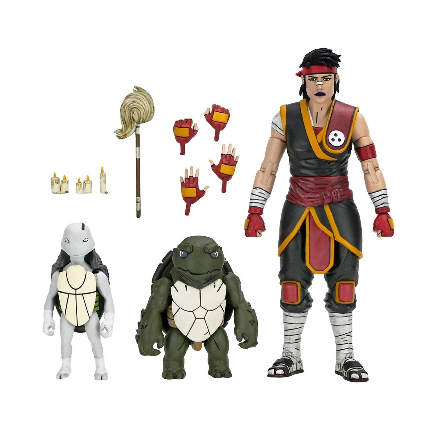 TEENAGE MUTANT NINJA TURTLES (THE LAST RONIN - THE LOST YEARS) - ACTIEFIGUUR VAN 18 CM - CASEY MARIE MET BABY ODYN & UNO