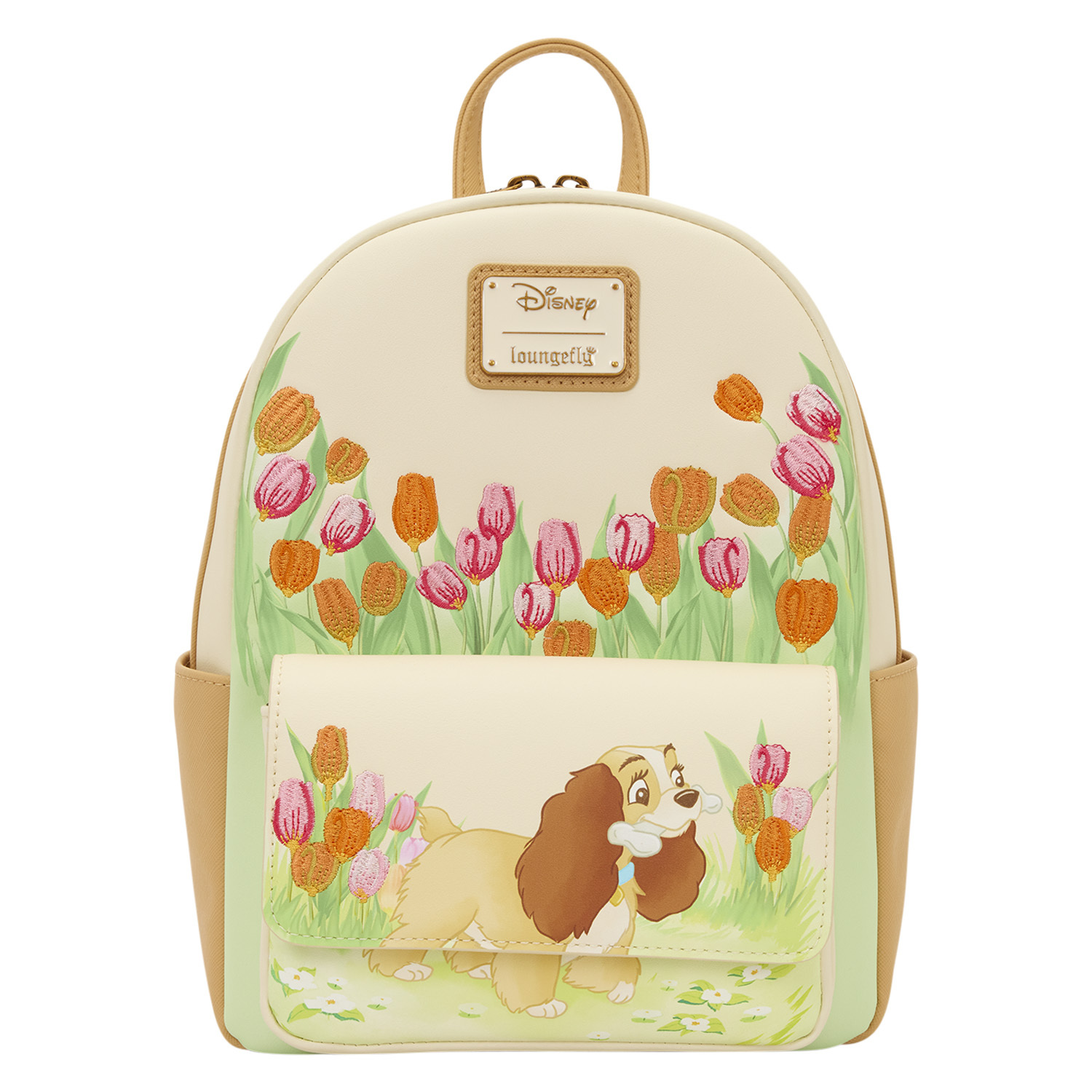 LADY PASTEL TULIP MINI RUGZAK - DISNEY LOUNGEFLY LADY EN DE VAGEBOND
