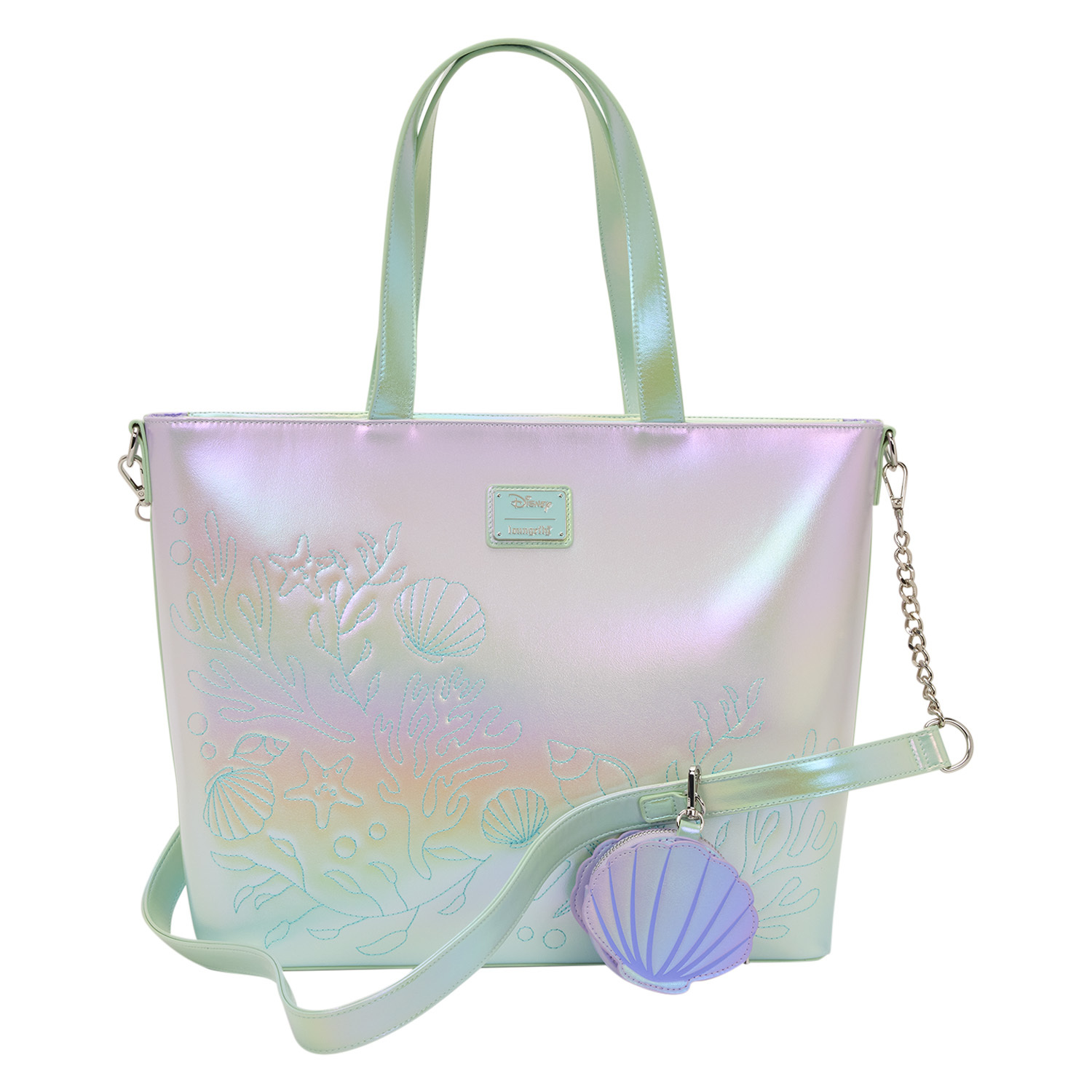 Ariel & Flounder Shopper met muntvakje - Disney Loungefly De Kleine Meermin